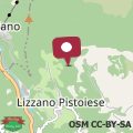 Mappa Serenella appartamento in affitto a Lizzano Pistoiese