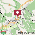 Mappa Sestriere vicino piste e centro