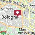 Map Bologna city center Aldrovandi flat