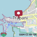 Mappa Spacious apartment in Trapani 60 m² with balcony