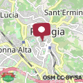 Map Stone loft with cozy terrace downtown Perugia