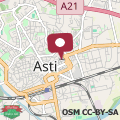 Mappa Terrazza di Alfieri - Alloggio con terrazza privata nel centro di Asti