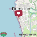 Map Fiumicino beach