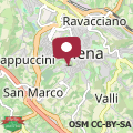 Mapa TRA LE MURA-central apartment in Siena