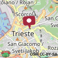 Mappa Triest Zentrum vor der Tür