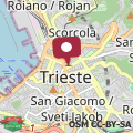 Map Trieste Center Rooms & Apartments