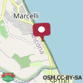 Mapa Trilocale fronte mare in residence con piscina a Marcelli - M079