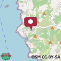 Map Tuca Tuca Si, sea view terrace and private beach