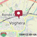 Map Two-room apartment in Voghera's historic center