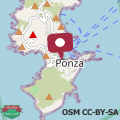 Map Vento di Terra Ponza