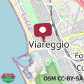 Map Viareggio sea view and 400 meters from the beach