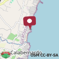 Map Villa Alice on front of the beach Cicicrata with awesome sea view