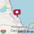 Map Villa Belvedere di Capopassero a Marzamemi
