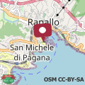 Mapa Villa Bianca in Rapallo - Happy Rentals