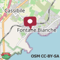 Mapa Villa Cassia, Fontane Bianche