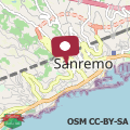 Map Villa Center Sanremo