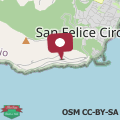 Mappa Villa Circeo, con piscina e scesa al mare