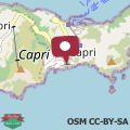 Map Villa Cisterna Capri, private beach front property with pool