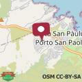 Mapa Villa con vista Porto San Paolo