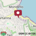 Map Villa Costa Mondello