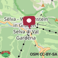 Mapa Villa David Dolomites