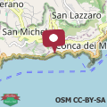 Map Villa Eris Amalfi Coast