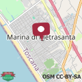 Mapa Villa Gatti Marina di Pietrasanta