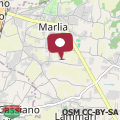 Mapa Villa In Lucca placed in a residential area, all services nearby