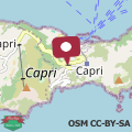 Map Villa La Pergola Capri