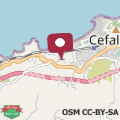 Map Villa Lungomare Cefalù