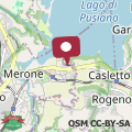 Mapa Villa Merone - Pusiano Lake