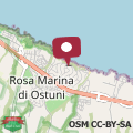 Mapa Villa sul mare Rosa Marina