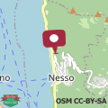 Mapa Villa Tesoro di Nesso