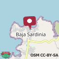 Map Villa White Rock - Costa Smeralda & Baja Sardinia