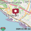 Mapa Vista sul carruggio, centro storico di Chiavari