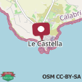 Map White beach Le Castella