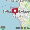 Map Wohnung mit Meerblick in Alghero